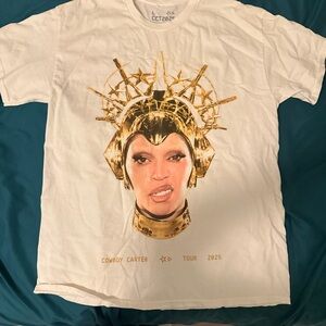 Beyoncé Cowboy Carter: Gold Crown T-shirt size large